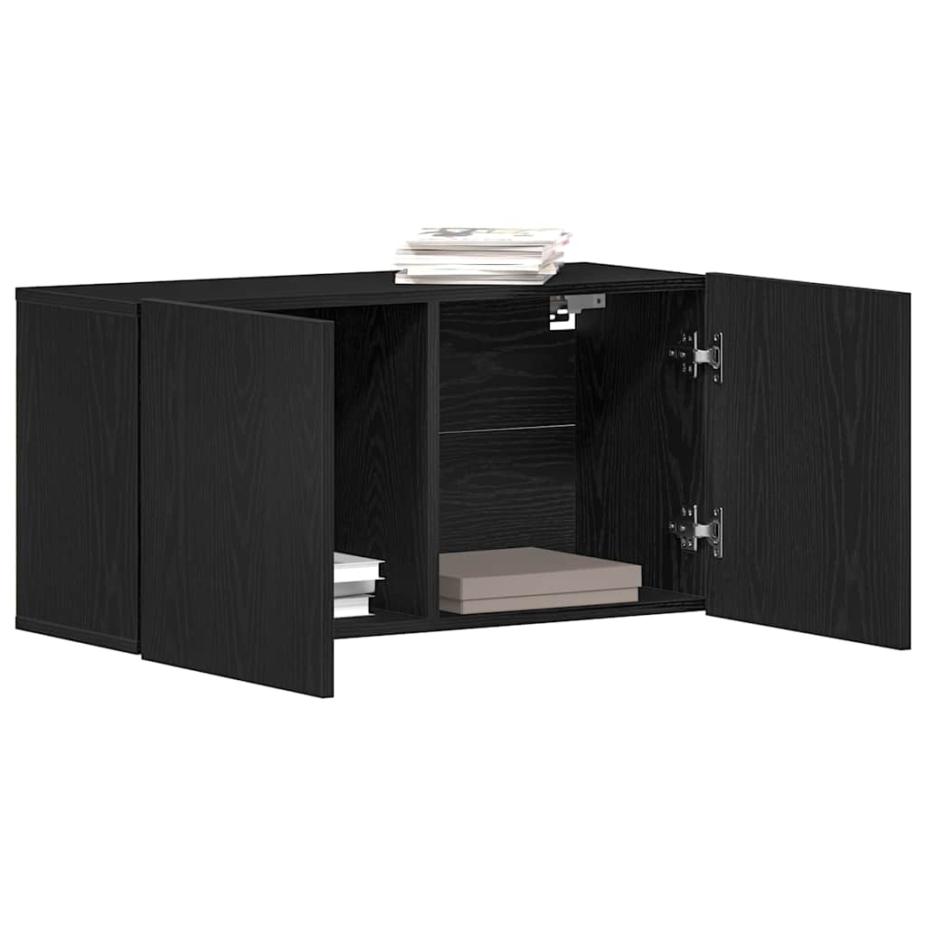 TV-Schrank Schwarze Eiche 80 x 30 x 41 cm Holzwerkstoff