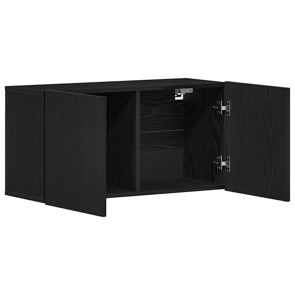 TV-Schrank Schwarze Eiche 80 x 30 x 41 cm Holzwerkstoff