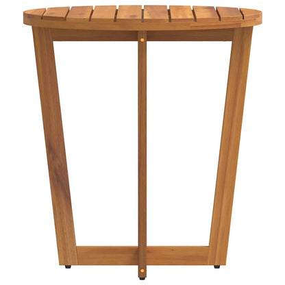 Garten-Beistelltisch Rund Ø70x75 cm Massivholz Akazie