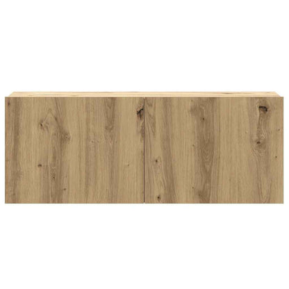 6-tlg. TV-Schrank-Set Wandmontage Artisan-Eiche Holzwerkstoff