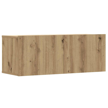 3-tlg. TV-Schrank-Set Wandmontage Artisan-Eiche Holzwerkstoff