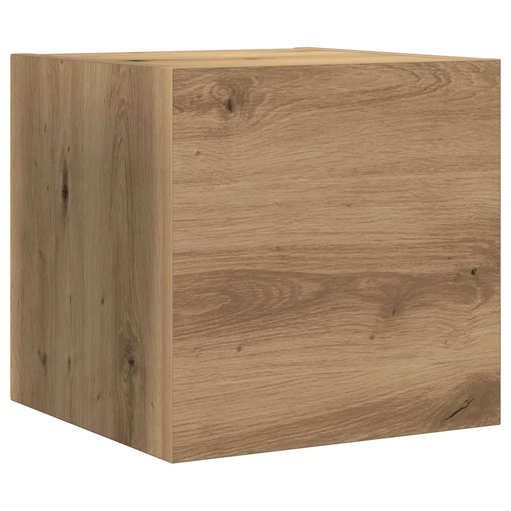 7-tlg. TV-Schrank-Set Wandmontage Artisan-Eiche Holzwerkstoff