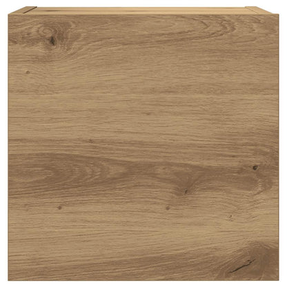 7-tlg. TV-Schrank-Set Wandmontage Artisan-Eiche Holzwerkstoff