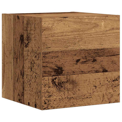 7-tlg. TV-Schrank-Set Wandmontage Altholz-Optik Holzwerkstoff