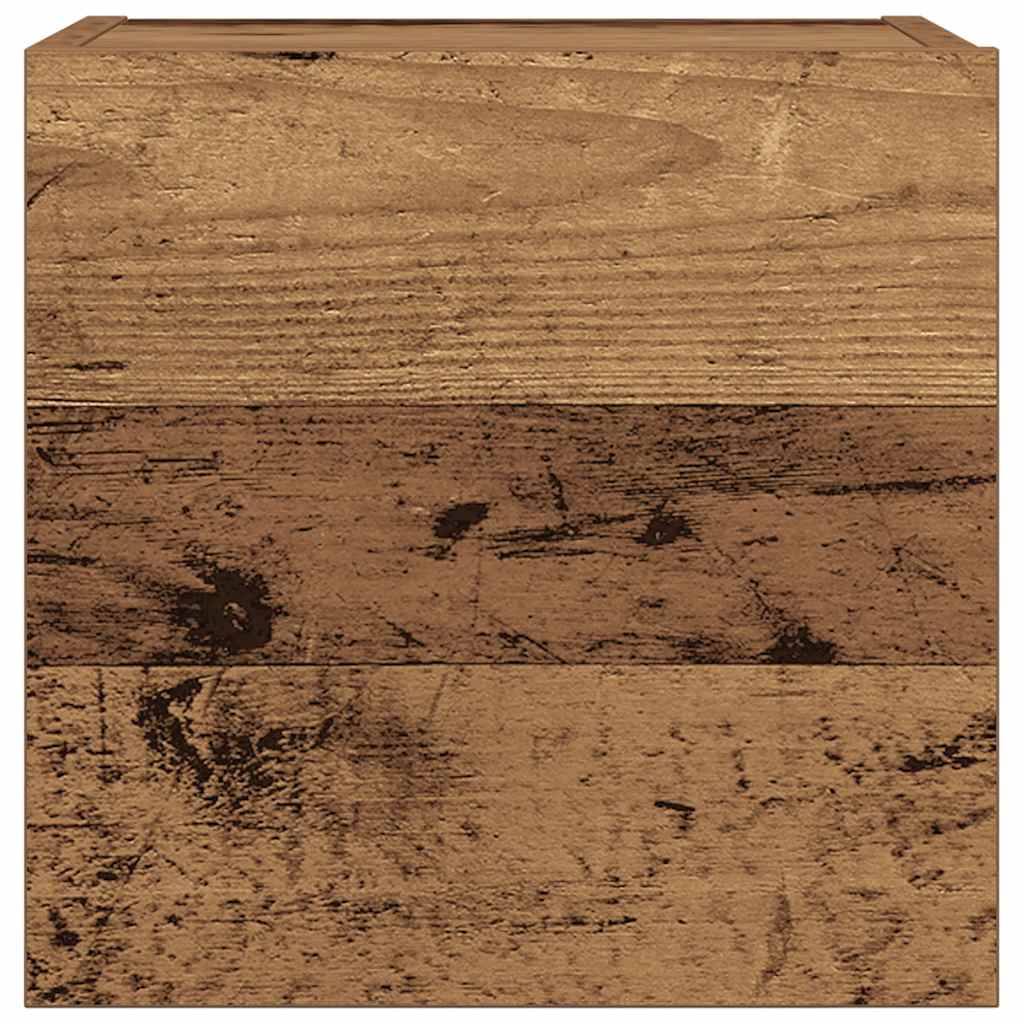 7-tlg. TV-Schrank-Set Wandmontage Altholz-Optik Holzwerkstoff