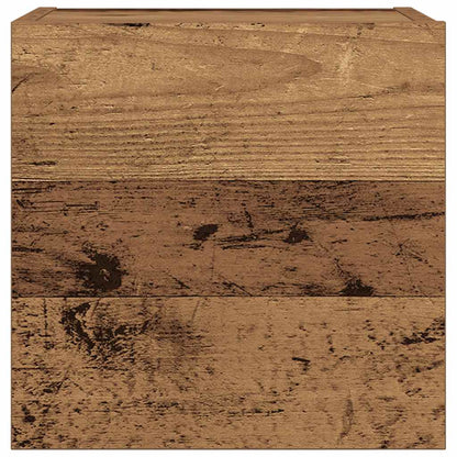 7-tlg. TV-Schrank-Set Wandmontage Altholz-Optik Holzwerkstoff