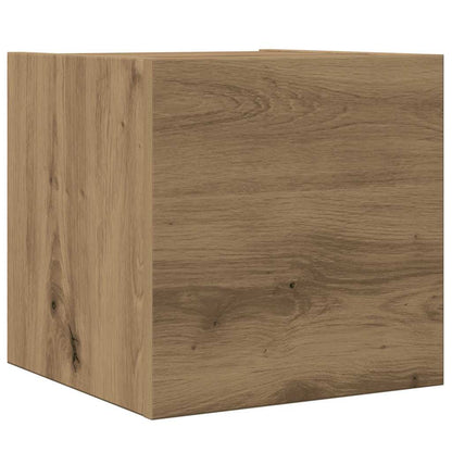 4-tlg. TV-Schrank-Set Wandmontage Artisan-Eiche Holzwerkstoff