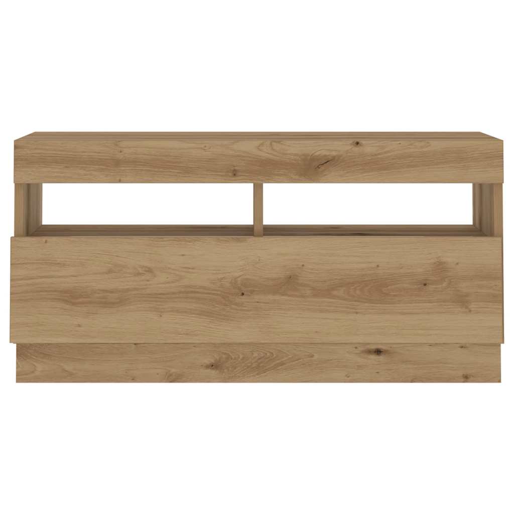 TV-Schrank mit LED-Leuchten Artisan-Eiche 180x35x40 cm