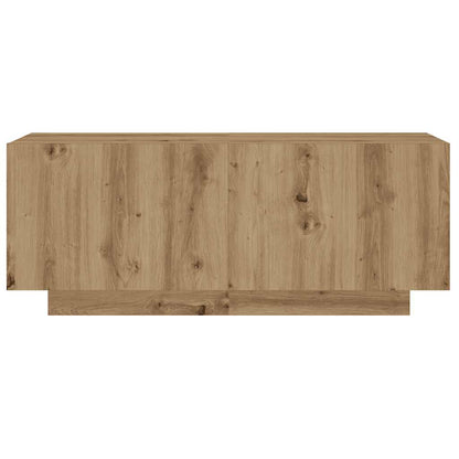 TV-Schrank mit LED-Leuchten Artisan-Eiche 200x35x40 cm