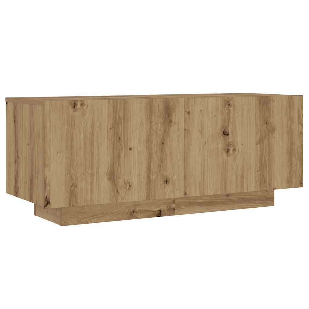 TV-Schrank mit LED-Leuchten Artisan-Eiche 260x35x40 cm