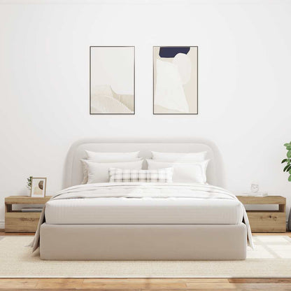 Nachttisch mit LED-Leuchten Artisan-Eiche 60x35x40 cm