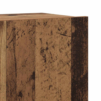 5-teiliges TV-Schrank-Set Wandmontage aus altem Holz