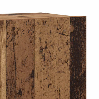 7-tlg. TV-Schrank-Set Wandmontage Altholz-Optik Holzwerkstoff