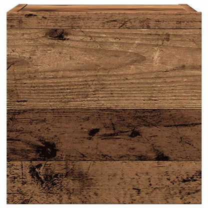 4-tlg. TV-Schrank-Set Wandmontage Altholz-Optik Holzwerkstoff