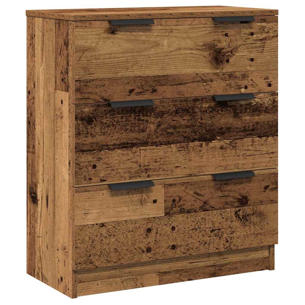 Sideboards 3 Stk. Altholz-Optik 60x30x70 cm Holzwerkstoff