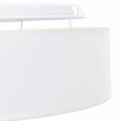 Deckenlampe Weiß 30 x 13.5 cm Stoff