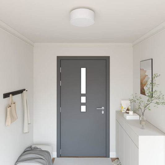 Deckenlampe Weiß 30 x 13.5 cm Stoff
