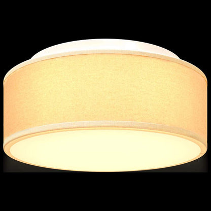 Deckenlampe Weiß 30 x 13.5 cm Stoff