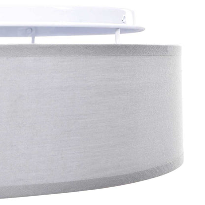 Deckenlampe Grau 30 x 13.5 cm Stoff