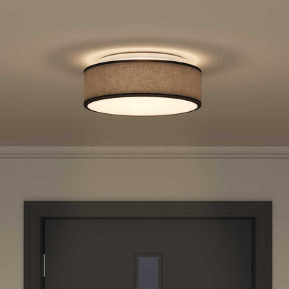 Deckenlampe Schwarz 38 x 13.5 cm Stoff