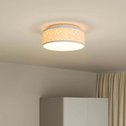 Deckenlampe Grau 30 x 13.5 cm Stoff