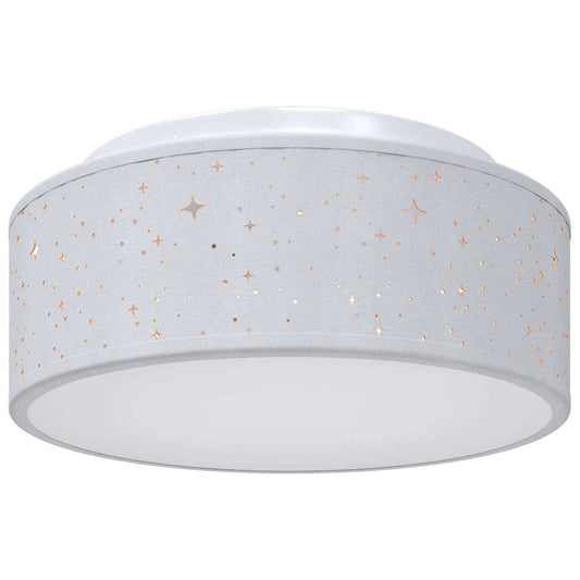 Deckenlampe Grau 30 x 13.5 cm Stoff