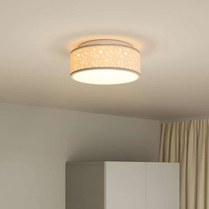 Deckenlampe Taupe 30 x 13.5 cm Stoff