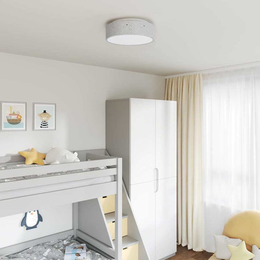 Deckenlampe Grau 38 x 13.5 cm Stoff