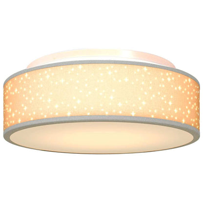 Deckenlampe Grau 38 x 13.5 cm Stoff