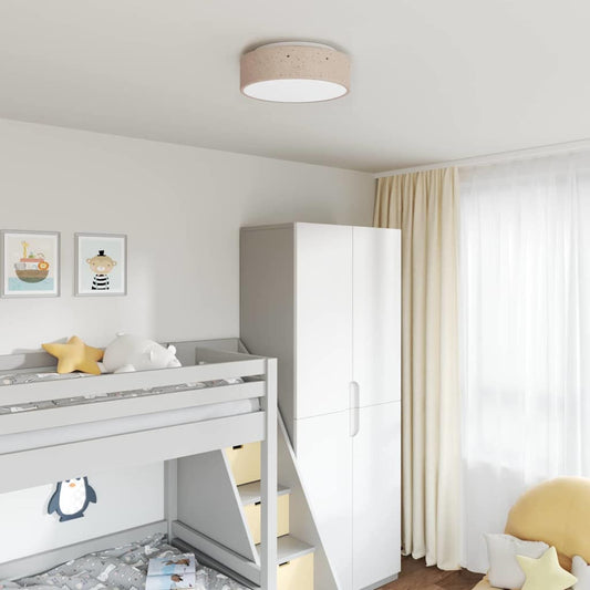 Deckenlampe Taupe 38 x 13.5 cm Stoff