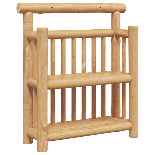 Wandregal mit Regal mit Speicher Braun 40 x 13 x 44 cm Bambus
