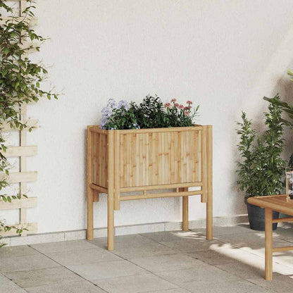 Garten-Hochbeet Braun 70 x 35 x 70 cm Bambus