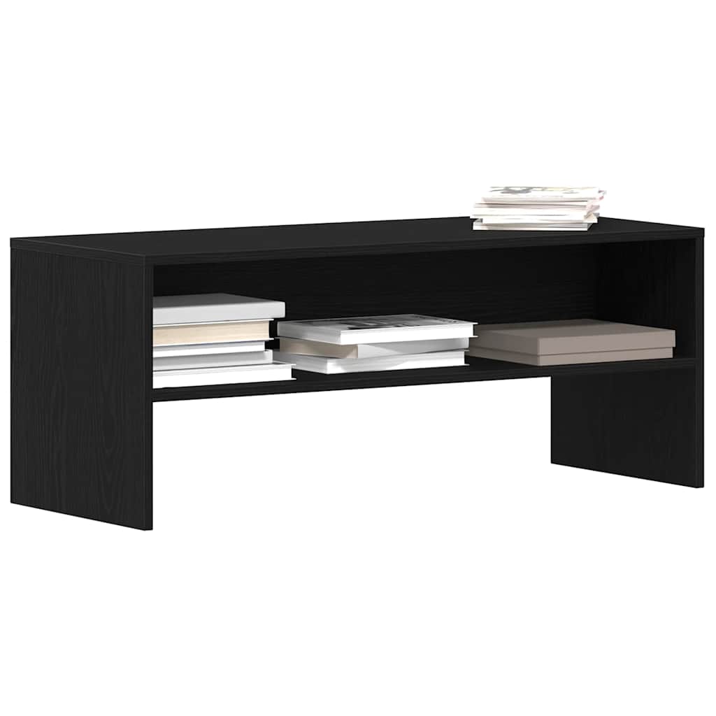TV-Schrank Schwarz Eichen-Optik 100x40x40 cm Holzwerkstoff