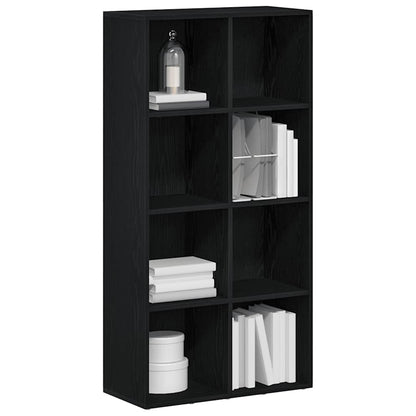 Bücherregal Schwarz Eichen-Optik 66x30x130 cm Holzwerkstoff