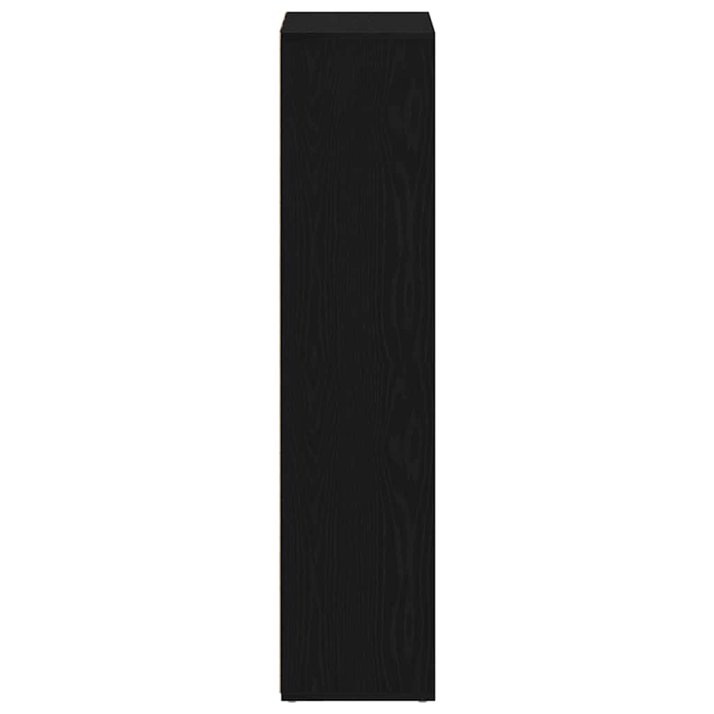 Bücherregal Schwarz Eichen-Optik 66x30x130 cm Holzwerkstoff