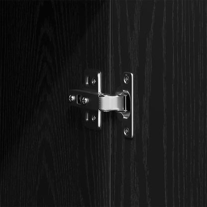 Kleiderschrank mit Tür Schwarz Eichen-Optik 80 x 52 x 180 cm