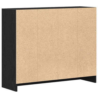 Sideboard Schwarze Eiche 91x28x75 cm Holzwerkstoff