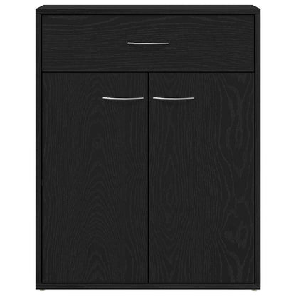 Sideboard mit Schubladen Schwarz 60 x 30 x 75 cm Holzwerkstoff