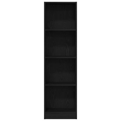Bücherregal Schwarz Eichen-Optik 40x24x143 cm Holzwerkstoff