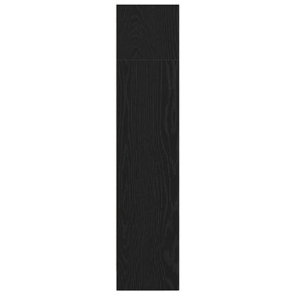 Bücherregal Schwarz Eichen-Optik 60x24x109 cm Holzwerkstoff