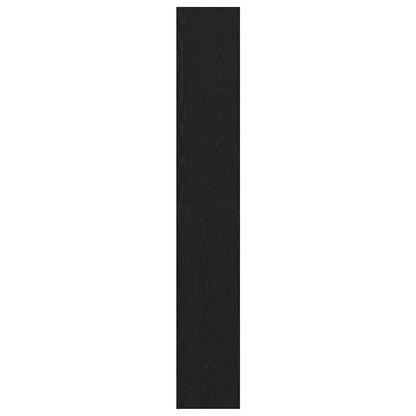 Bücherregal Schwarz Eichen-Optik 60x30x189 cm Holzwerkstoff