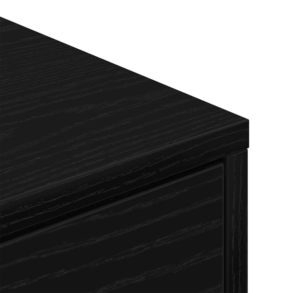 Schuhregal Schwarz Eichen-Optik 60 x 35 x 84 cm Holzwerkstoff