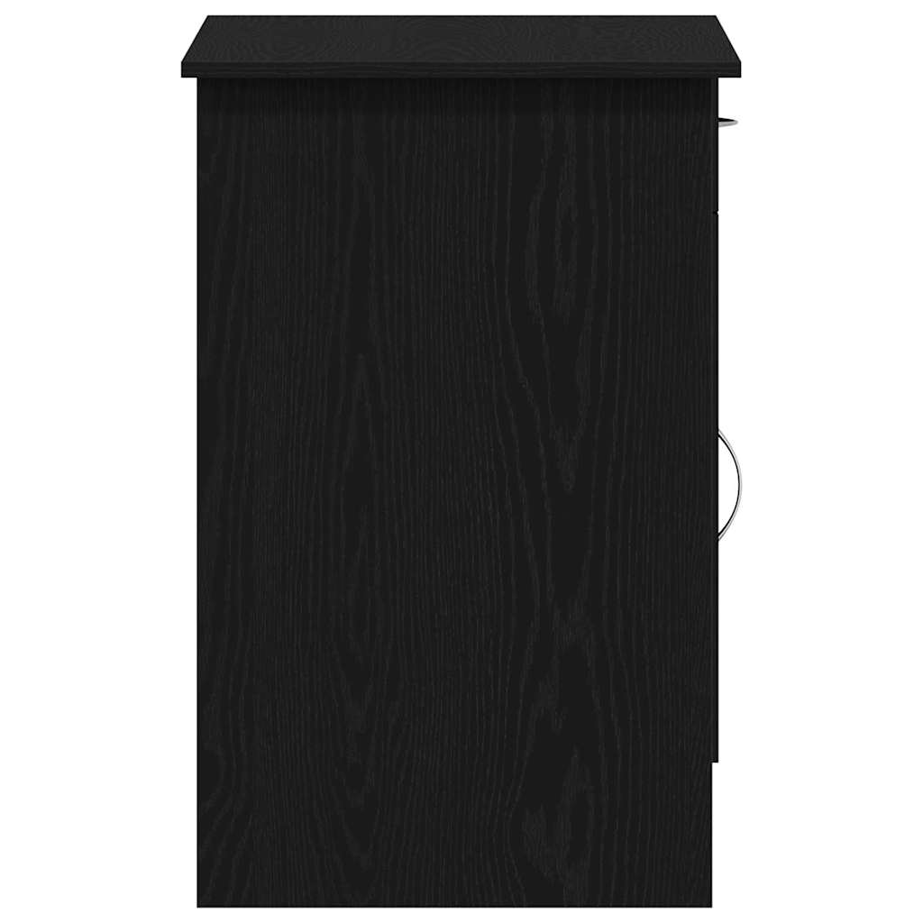 Schreibtisch mit Speicher Schwarz Eichen-Optik 100 x 50 x 76 cm