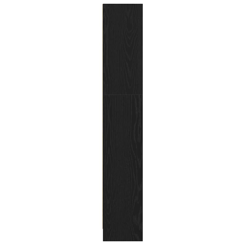 Bücherregal Schwarz Eichen-Optik 60 x 24 x 143 cm Holzwerkstoff