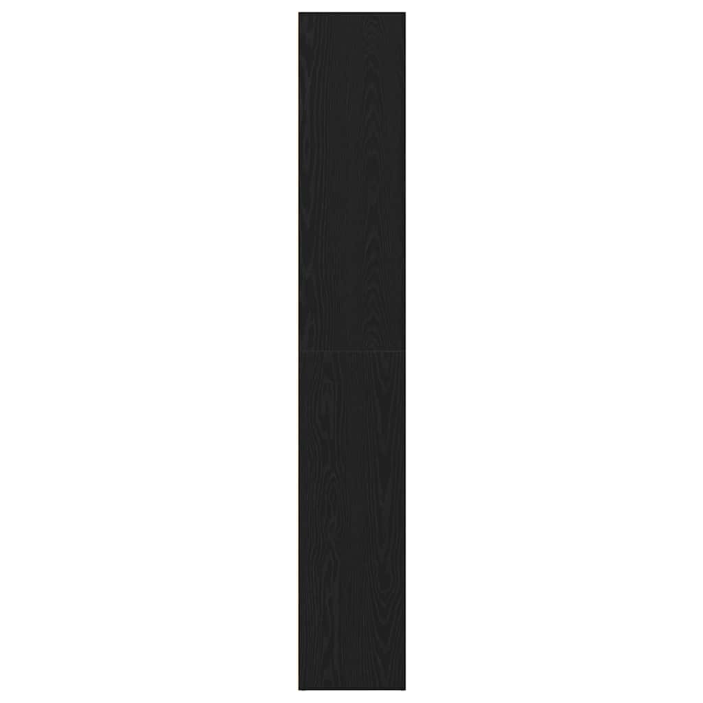 Bücherregal Schwarz Eichen-Optik 40x30x189 cm Holzwerkstoff