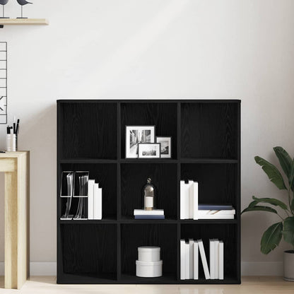 Bücherregal Eiche Schwarz 98x29x97,5 cm Holzwerkstoff
