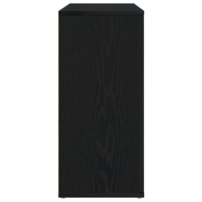 Sideboard Schwarz Eichen-Optik 91x29,5x65 cm Holzwerkstoff