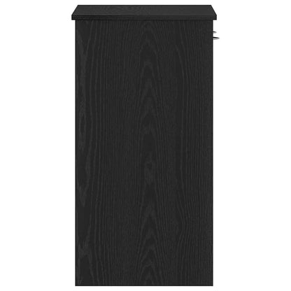 Schreibtisch Schwarz Eichen-Optik 80 x 40 x 75 cm Holzwerkstoff