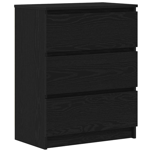 Sideboard Schwarz Eichen-Optik 60x35x76 cm Holzwerkstoff