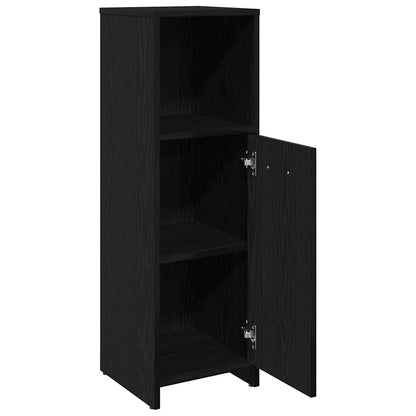 Badezimmerschrank aus schwarzer Eiche, 30 x 30 x 95 cm, Holzwerkstoff